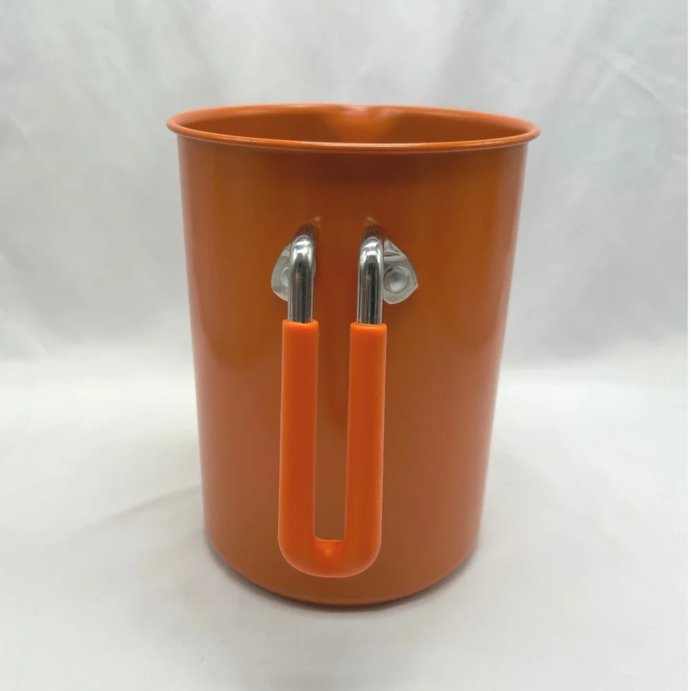 Kuhn Rikon Swiss Design Orange Asparagus Vegetable Steamer Pot & Wire Basket Set